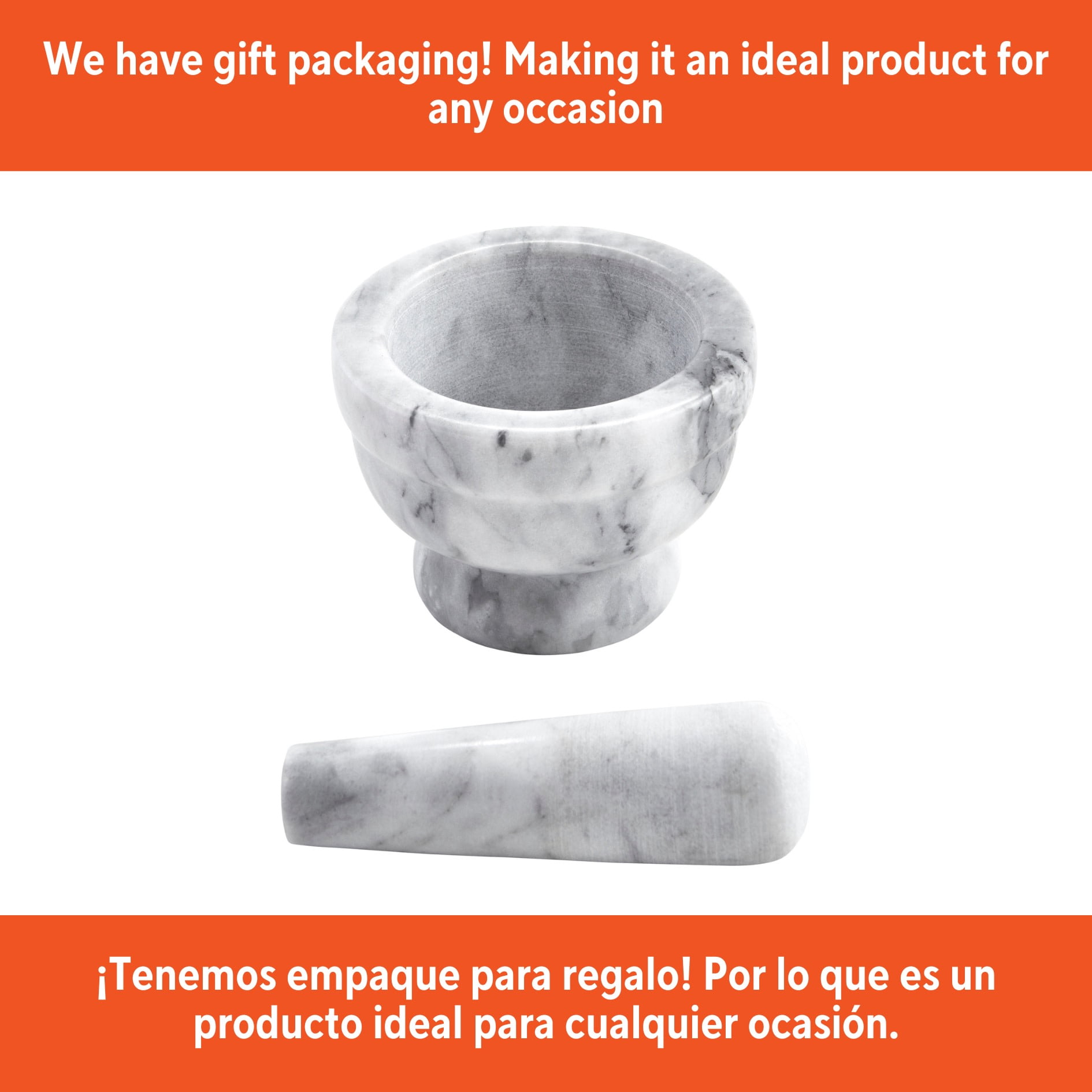 IMUSA 3.75in Marble Mortar & Pestle