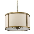 thumbnail image 2 of Acclaim Lighting IN11140RB Jessica 4-Light Raw Brass Drum Pendant with Metal Rimmed Fabric Shade, 2 of 2