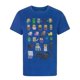 thumbnail image 1 of Minecraft - Camiseta oficial diseño personajes Sprites para niños (Azul), 1 of 3
