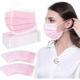 thumbnail image 4 of SD Masque Facial Jetable 3ply 50/PK - Rose - 100 Masques, 4 of 6