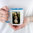 thumbnail image 3 of CafePress - Mona Lisa / PBGV Mug - 11 oz Ceramic Mug - Novelty Coffee Tea Cup, 3 of 3