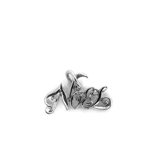 Sterling Silver .925 Noel Pendant charm