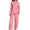 A Pink, variant on Sleepwear for Women Women's Valentine's Day Button Down Pajama Set Lapel Collar Long Sleeve Pants Soft Nightwear Loungewear Plus Size Pajamas for Women Set Pink L
