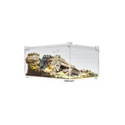 YKL10B HerpCult Acrylic Terrarium Enclosure with Magnetic Lid Small Flat (8" x 6" x 4")