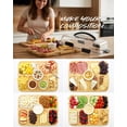 thumbnail image 6 of Charcuterie Board with Lid & Ice, Upgraded 6 Snap Latches, Large Portable Cheese Tray for Picnic Pool House Warming Gifts Black, 6 of 6