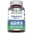 thumbnail image 1 of Amazing Nutrition Vitamina K2 Salud Ósea, Cardio 120 Vcaps, 1 of 4