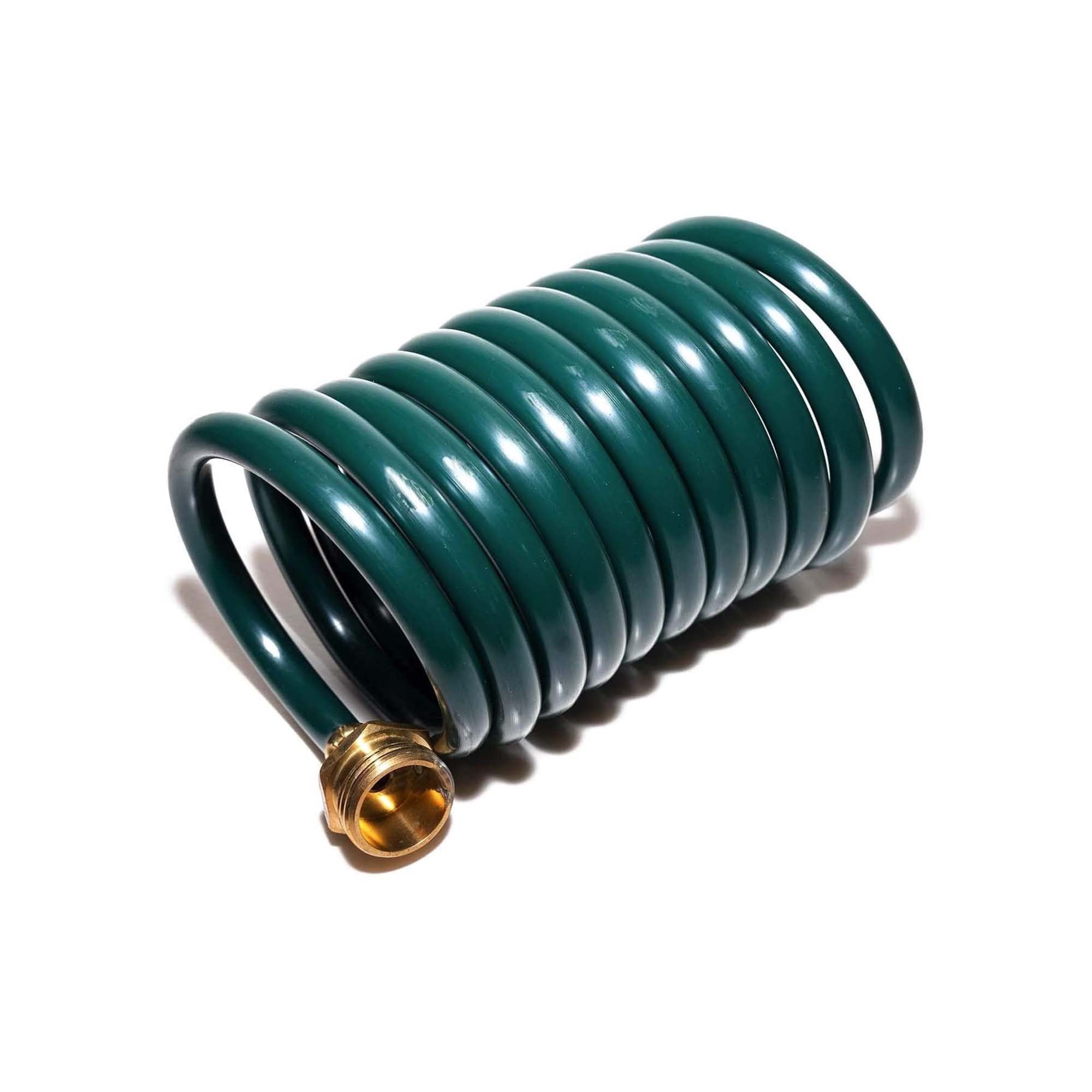 FUNJEE HeavyDuty EVA Coil Hose Recoil Garden Water Hose with 3/4" GHT