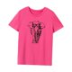 thumbnail image 4 of Camiseta de manga corta para mujer, camisetas básicas de verano a la moda, camisetas con cuello redondo para ir de compras, uso diario en la calle, viajes Rosa Rosa, 4 of 8
