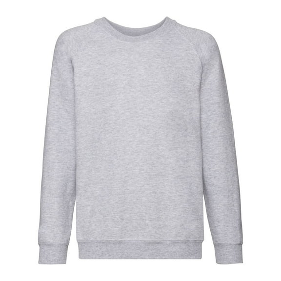 Fruit of the Loom Boys/Girls Classic Heather Raglan Sweatshirt