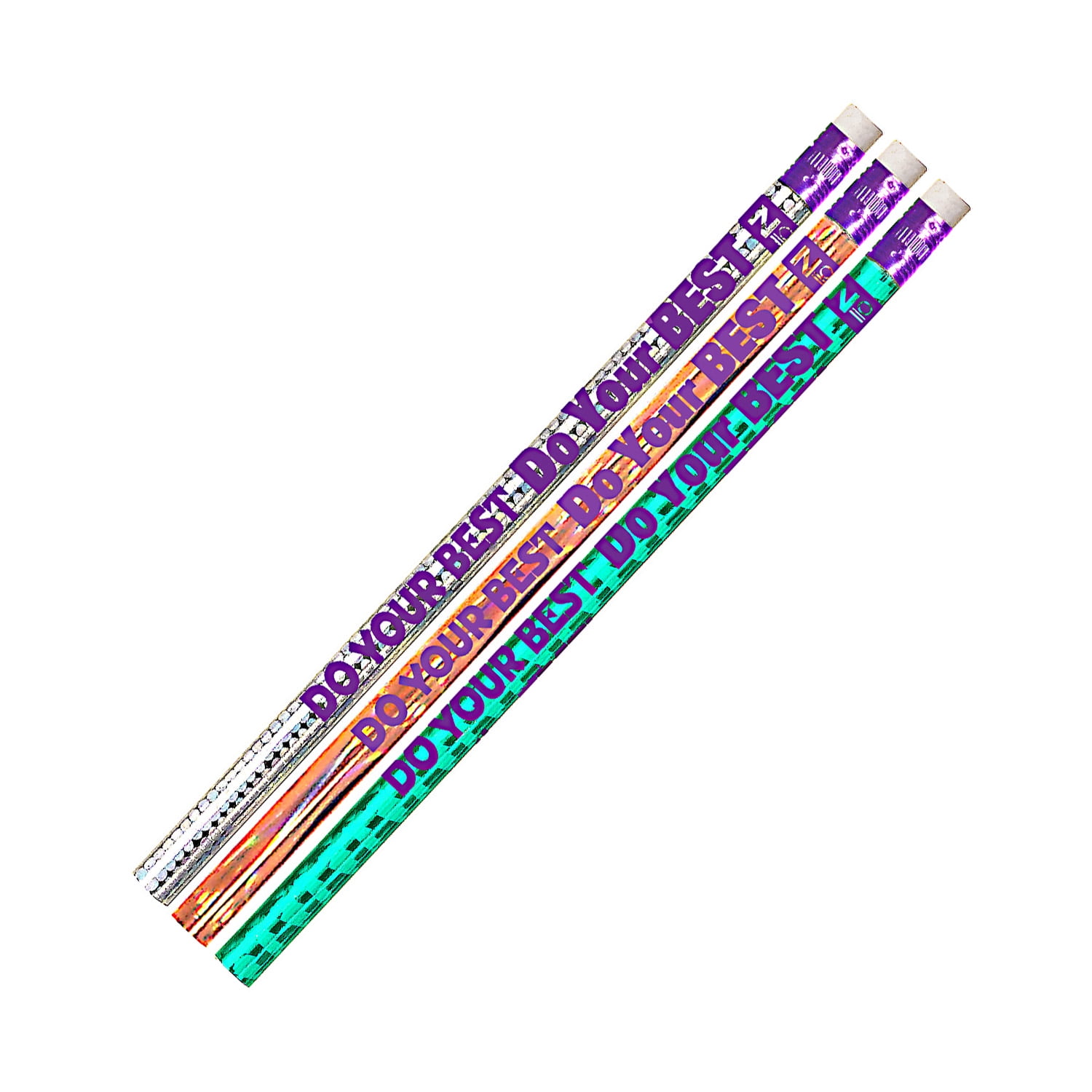 Musgrave Pencil Company Do Your Best On The Test Motivational/Fun Pencils, 12 Per Pack, 12 Packs