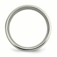 thumbnail image 2 of Titanium 925 Sterling Silver Inlay 8mm Band Ring Wedding Precious Metal, 2 of 10