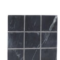 thumbnail image 6 of DecMode 6" x 1" Black Marble Tic Tac Toe Small Game Set with Silver Metal Accents, 1-Piece, 6 of 14