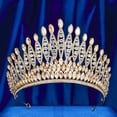 thumbnail image 5 of Baroquely Crystal Bridal Hairhoop Nonslip Design Tiaras Crownpiece For Bride Weddings Anniversaries Stage Performances, 5 of 9