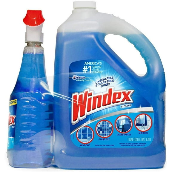 An Item of Windex Original Glass Cleaner 128 oz. refill   32 oz. trigger - Pack of 1