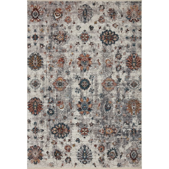 Loloi Samra SAM-08 Ivory / Multi Oriental Area Rug 7'-10" x 10'