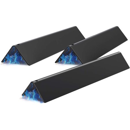 15.3" Heavier Flavorizer Bars Replacement for Spirit I & II 200 Series, E/S210 E/S220 Grills with Front-mounted Control, Porcelain-enameled, 3.5" W, 3-Pack