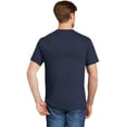 thumbnail image 3 of Hanes 5590 Tagless Pocket T-Shirt Size 3 Extra Large, Navy Blue, 3 of 6