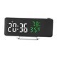 thumbnail image 4 of Reloj despertador Macarena proyección 12/24 horas pantalla LED transparente Verde, 4 of 8