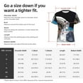 thumbnail image 4 of Bixox Men's Cat Astronaut Printed Short Sleeve Skinny Athletic T-Shirt, 4 of 6