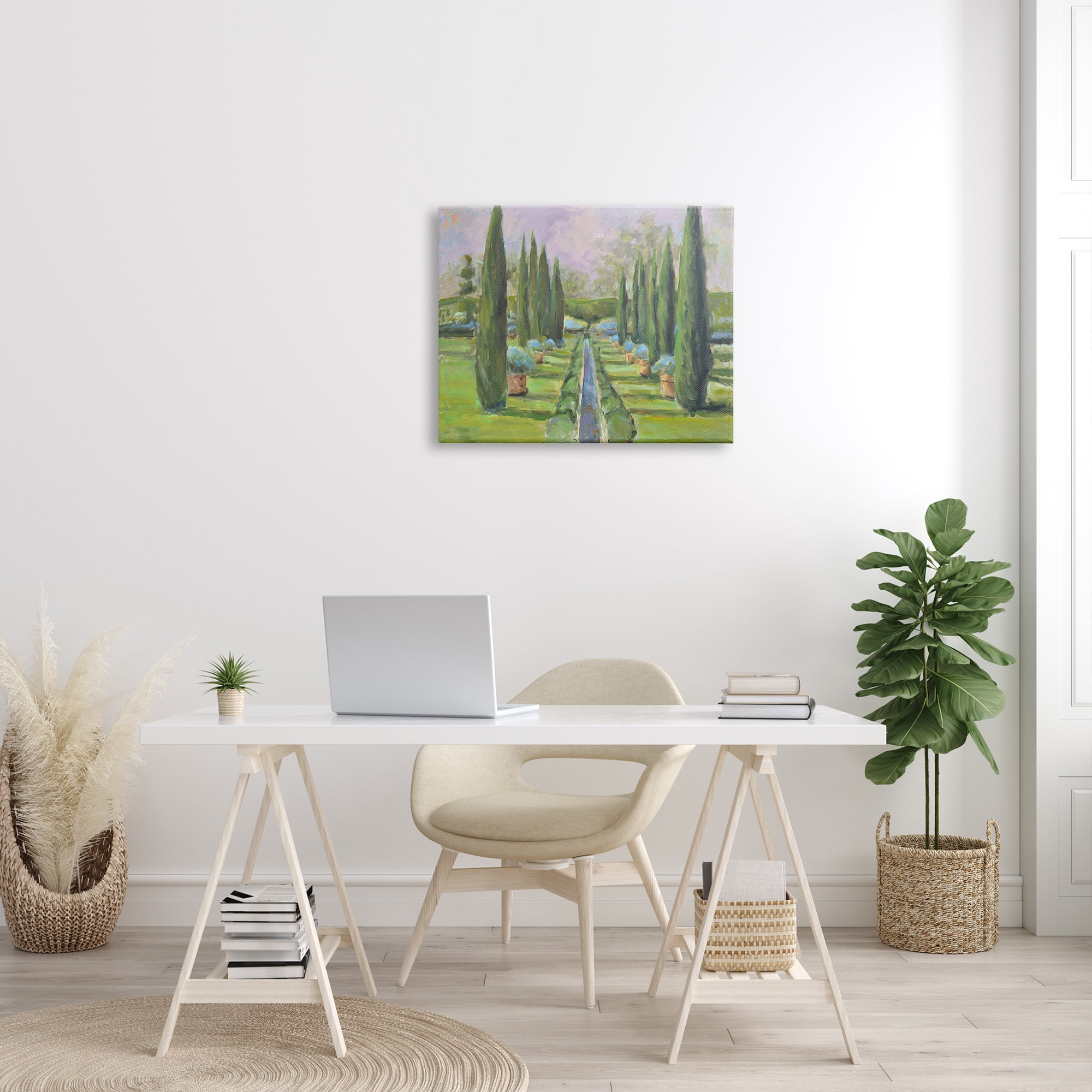 Stupell Industries Elegant Manicured Gardens Landscaped Topiary Greenery Painting Gallery Wrapped Canvas Print Wall Art, Design by Allayn Stevens