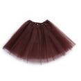 thumbnail image 5 of Caitzr Women Girls Princess Ballet Tulle Tutu Organza Lace Skirt Costume Party Mini Skirt, 5 of 5
