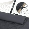 thumbnail image 3 of SUNCREAT Hammocks for Outside with Stand, Extra Large 2 Person Hammock with Stand, Dark Gray Drops, 3 of 7