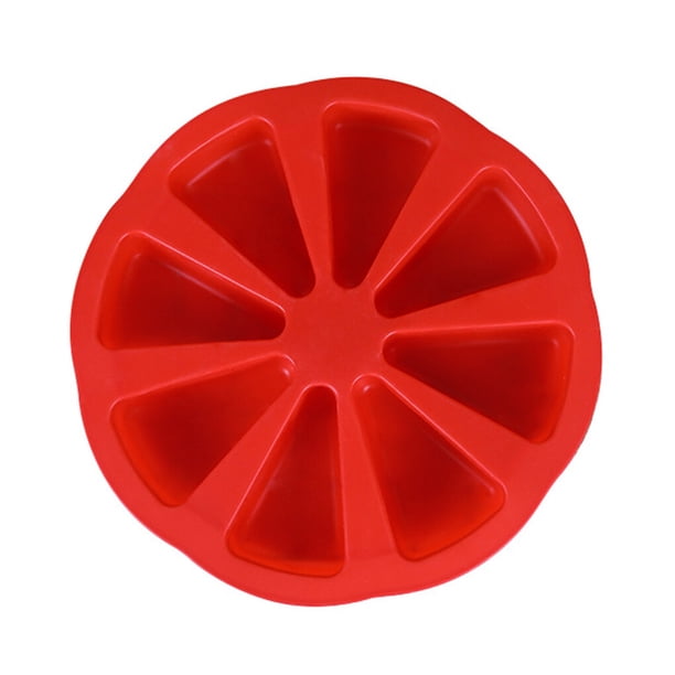 Monstrate Molde para pasteles, bandeja para hornear antiadherente de 8 cavidades, bandeja de silicona DIY para cocina, molde para hacer Pizza, moldes para Herramientas y accesorios para hornear Rojo Monstrate HA007085-02