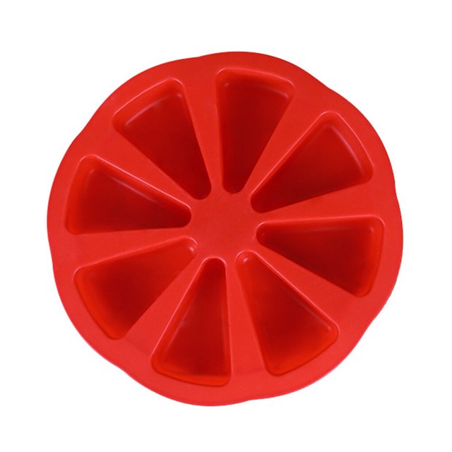 Cateissary Molde para pasteles, bandeja para hornear antiadherente de 8 cavidades, bandeja de silicona DIY para cocina, molde para hacer Pizza, moldes para Type3 NO3 Cateissary HA007085-02