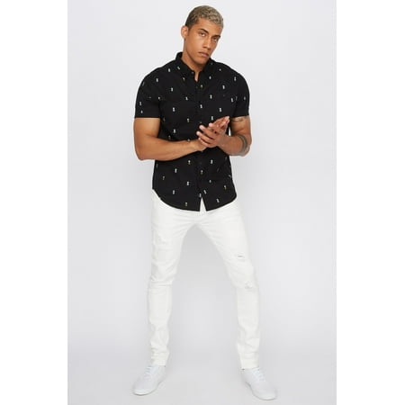 urban planet men 39 s white distressed skinny jean walmart urban planet canada size chart