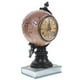 thumbnail image 1 of Reloj de resina con forma de globo terráqueo, decoración creativa para el hogar (verde antiguo sin batería), 1 of 5