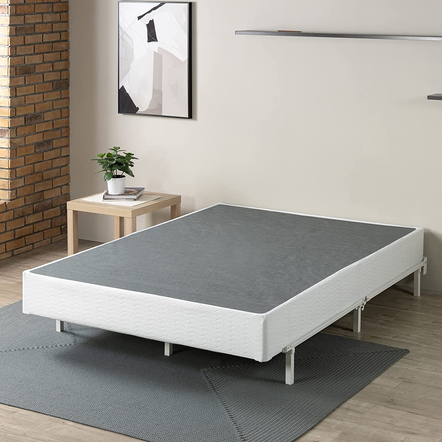 Zinus Queen 9 Metal Smart BoxSpring with Quick Assembly Durable Mattress Foundation Walmart