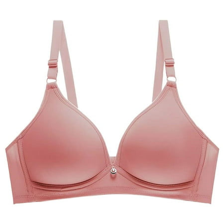 BYHONG Women s Push Up Wireless Bra Comfort Support No Underwire Bras Comfortable Wire Bralette Everyday Underwear Bars for Women Red 36