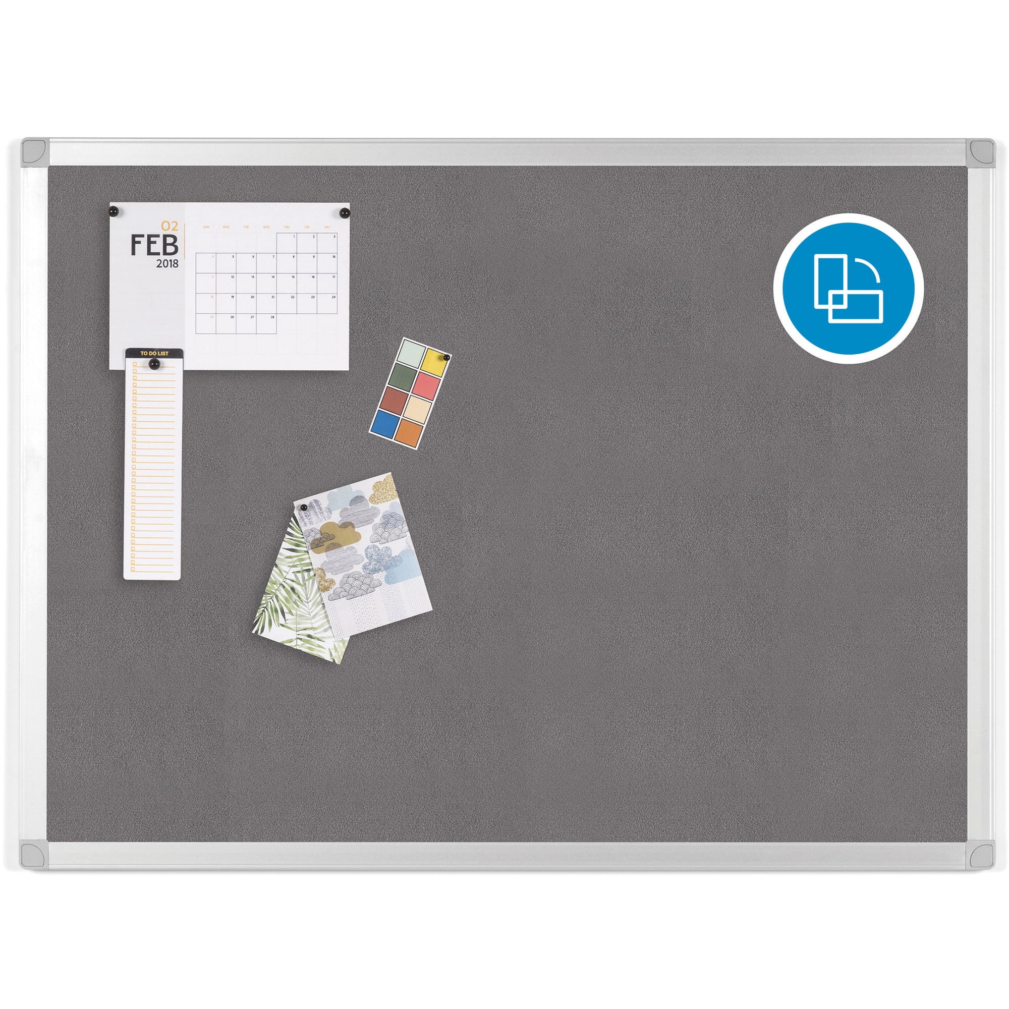 Bi-silque, BVCFA05429214, Ayda Fabric 36"W Bulletin Board, 1 Each