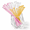 Gold&Pink&Silver-100, variant on 100 Pink Glitter Plastic Swizzle Sticks Cocktail Stirrers