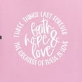 thumbnail image 6 of Wild Bobby, Faith Hope & Love Three Things That Last Forever Inspirational/Christian Unisex Graphic Hoodie Sweatshirt, Light Pink, 3X-Large, 6 of 6