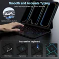 thumbnail image 3 of Magic Keyboard Case for iPad Pro 13 inch M4 2024, Auto-Connect, Smart Folio Cover, No Battery Required, Multi-Touch Trackpad, Backlit Keyboard, Support iPad Charging via Keyboard, 3 of 7