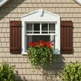 thumbnail image 3 of Barara King Shutters for Windows with Premium Board and Batten, Modern Shutters with Two Horizontal Rails and Easy Mount for Farmhouse, Home Office, Living Room, Bedroom, Red(14"*25"), 3 of 8