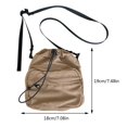 thumbnail image 3 of Bolso informal para mujer con múltiples bolsillos, bandolera suave para niñas adolescentes (caqui), 3 of 9