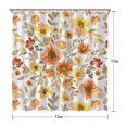 thumbnail image 5 of Hello Fall Autumn Flower Shower Curtain,Washable Bathtub Curtains with Hooks Friendly Polyester Fabric Bathroom Curtains for Halloween Thansgiving Christmas Hotel Dorm, 5 of 5