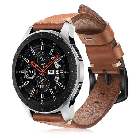 Fintie Band for Galaxy Watch 46mm / Gear S3 Frontie / Classic 22mm Premium Leather Replacement Wrist Strap