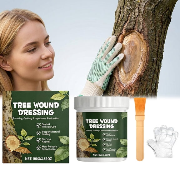 Tree Wound Sealer & Dressing,100g Bonsai Pruning Sealer for Cut, Damaged Bark, Grafting Effective Tree Repair Sealant,Trees Grafting Supplies, Pruning Sealers for Shrub, Rose, Orchard