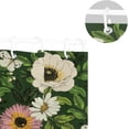 thumbnail image 5 of Coolnut Flowers Anemone Butterflies Shower Curtain Bathroom Decor Watercolor Shower Curtain Sets Fabric Cloth Bathroom Curtains with Hooks 60x72 Inch, 5 of 6