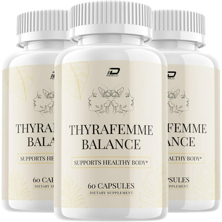ThyraFemme Balance Capsule - ThyraFemme Balance Advanced Formula for Healthy Body, 3 Pack, 180 Capsules