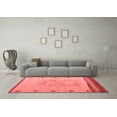 thumbnail image 3 of Ahgly Company Indoor Square Solid Red Modern Area Rugs, 4' Square, 3 of 4