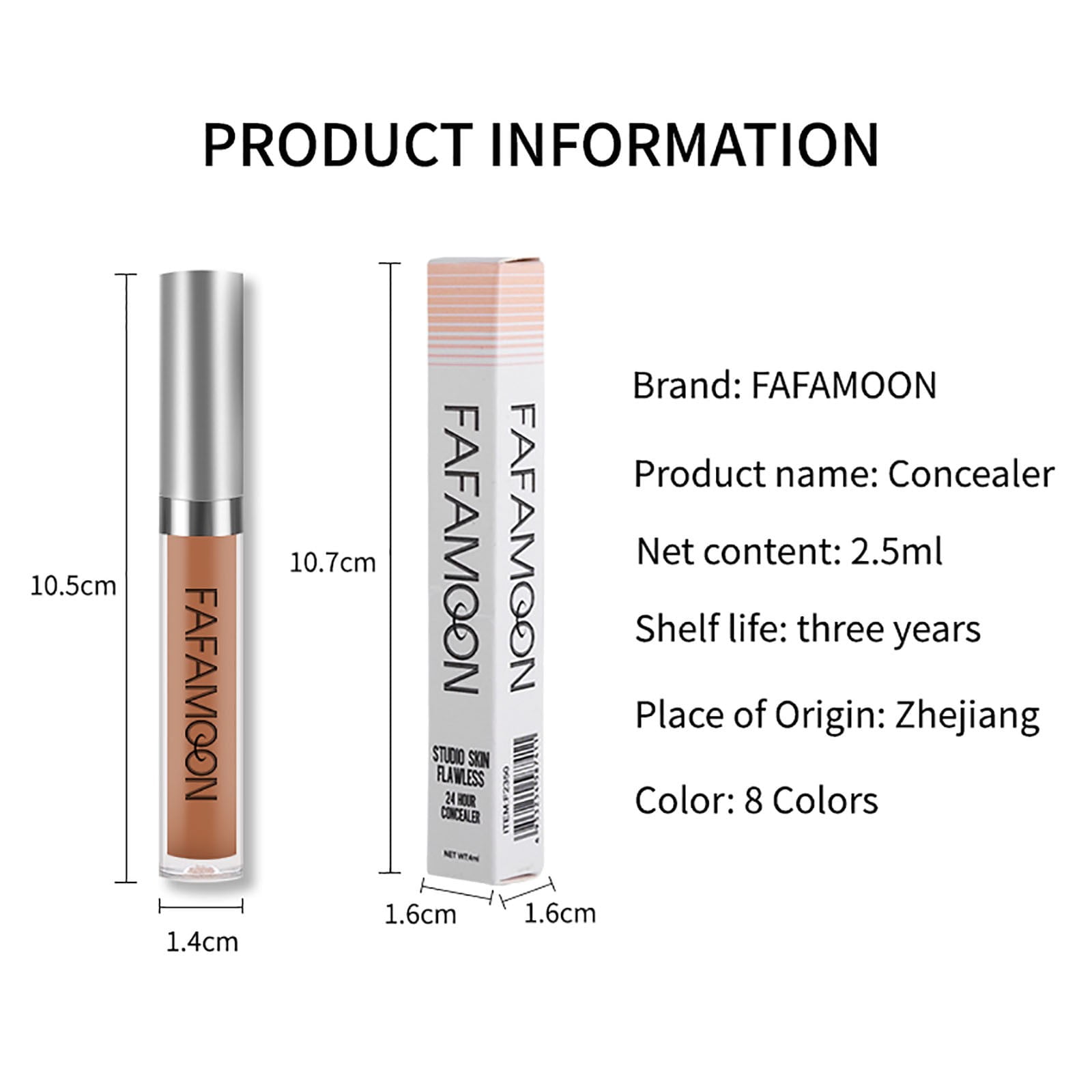 8 Colors Eye Concealer Stick Barrier Natural Makeup Foundation ...