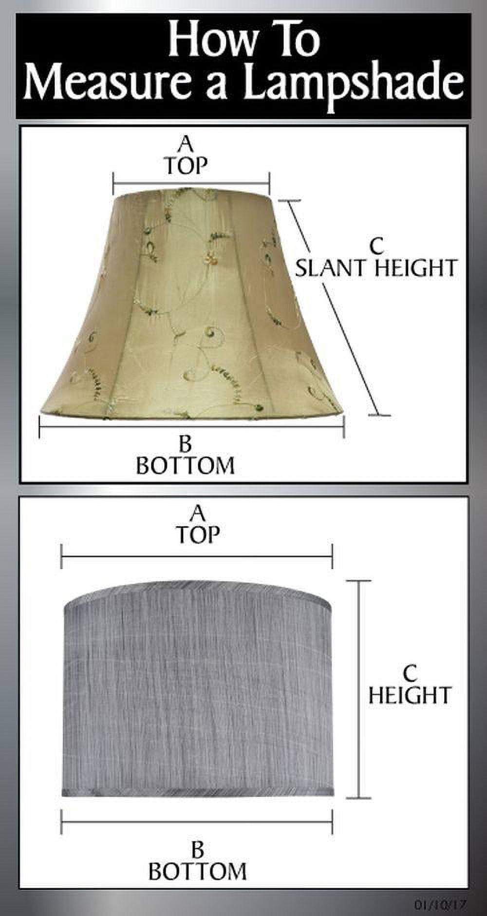 Aspen Creative 58927 Transitional Hardback Empire Shape UNO Construction Lamp Shade in Light Blue, 10" Wide (5" x 10" x 8")