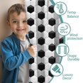 thumbnail image 3 of Blackout Kids Curtains,Black White Soccer Pattern Childrens Insulated Curtains Set Of 2,Bedroom Essentials,Toddler Room Decor 52"x63", 3 of 5