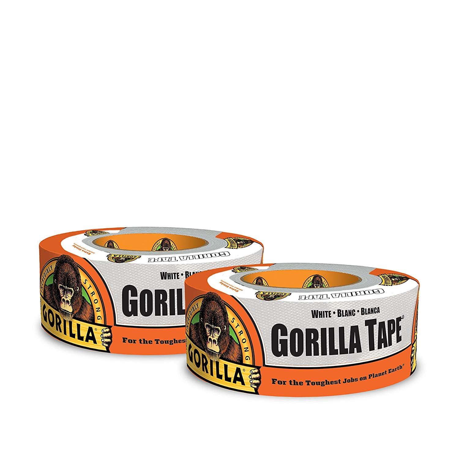 Black Gorilla Tape Double Thick Adhesive Tough Weather Resistant 1.88 in x 10 yd 