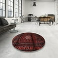 thumbnail image 4 of Ahgly Company Machine Washable Indoor Rectangle Traditional Red Brown Area Rugs, 4' x 6', 4 of 7