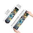 thumbnail image 4 of Pofeuu Colorful Stained Glass Deer Print 30cm Socks, Adult Running Hiking Socks for Youth and Adult, 4 of 7